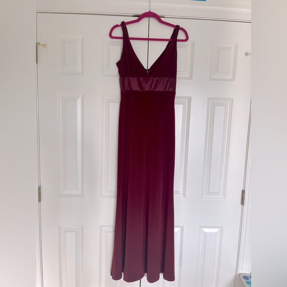 Burgundy Evening Gown